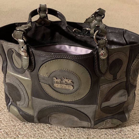 Coach Handbags - Coach Madison Mia Inlaid C Signature 15748 Tote